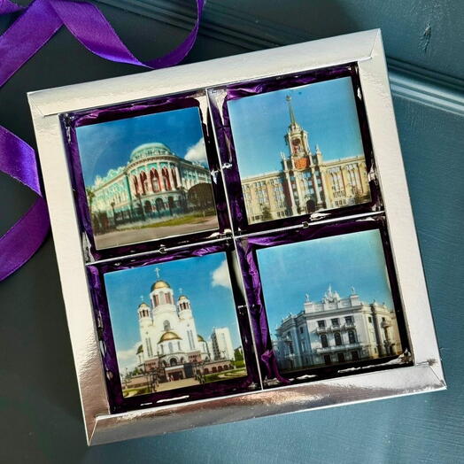Набор шоколадных плиток «Город»