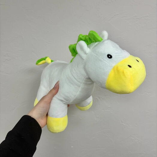 Игрушка Лошадка с зелёной гривой