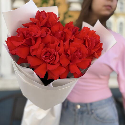 Красная роза Нина х7