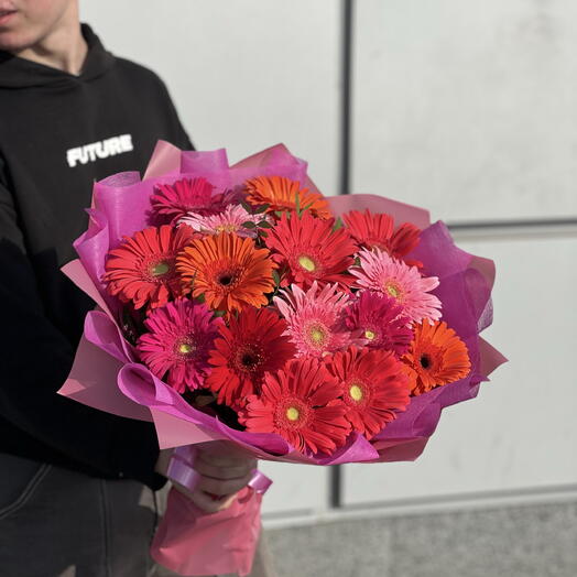 Букет 💐 из 15 Гербер