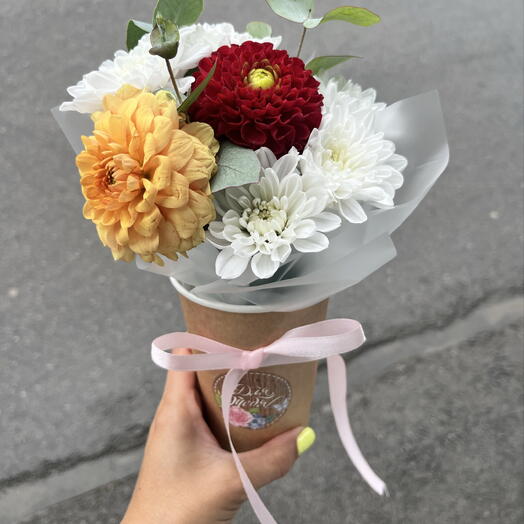 Композиция комплимент в стаканчике
