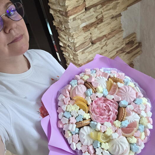 Сладкий букет "радуга"