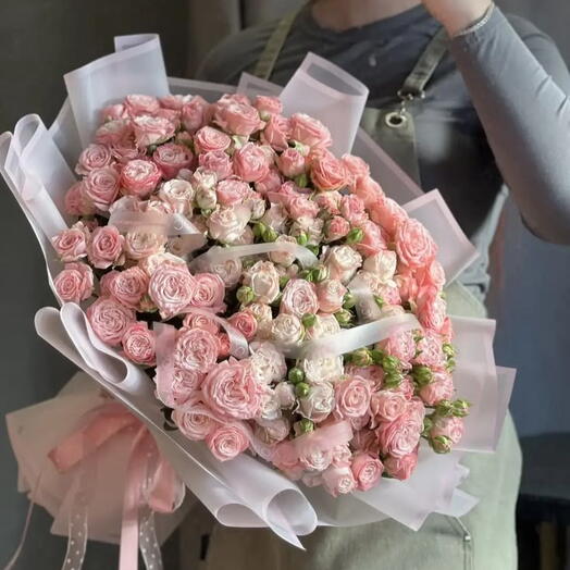 25 кустовых роз🌹
