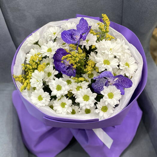 Полевой букет с бабочками 💜💜💜
