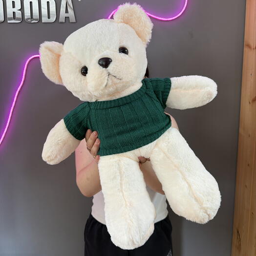 Мишка в зеленом свитере🧸