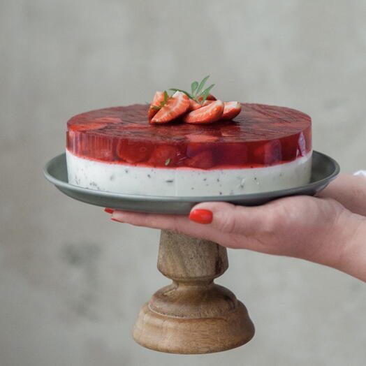 Диетический торт
«Клубнично-творожный»