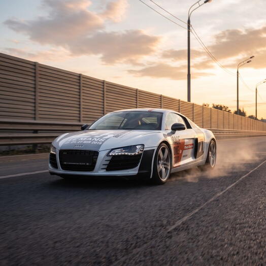 Подарочный сертификат «Заезд на Audi R8» (1 сеанс, За рулем)