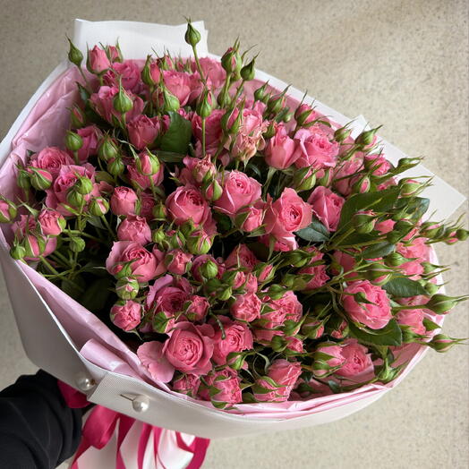 Премиум кустовые пионовидные розы роскошный букет ♥️🌸
