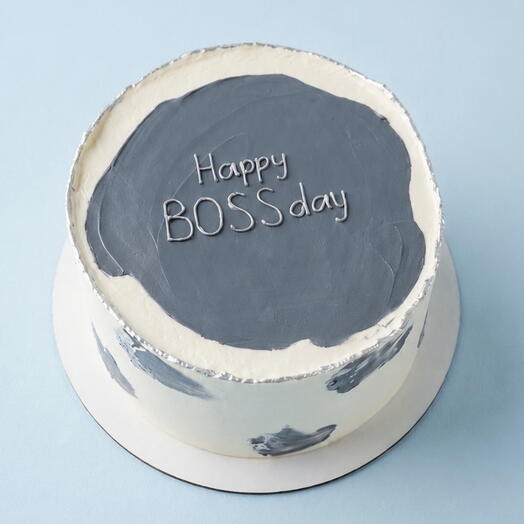 Торт на 6-7 порций, для руководителя (happy BOSSday)