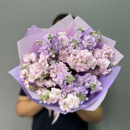 Розовая и лавандовая маттиола 7 шт 💞
