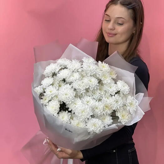 WOW эффект 🤩 большой букет с хризантемами 🤍