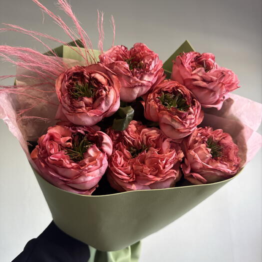 Букет из роз мандарин 7 шт💕💐