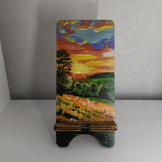 Подставка для телефона handmade ЗАКАТ