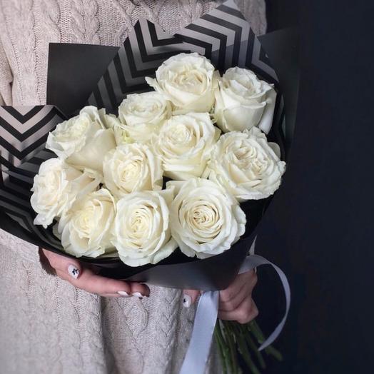 Ramo de 11 rosas blancas