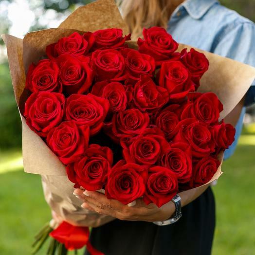 rosas 25 piezas 70 cm