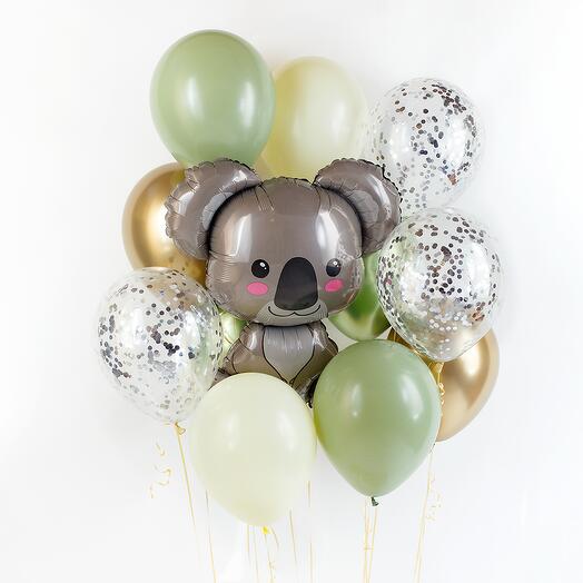 Сет 12 воздушных шариков "Блинки Билл"