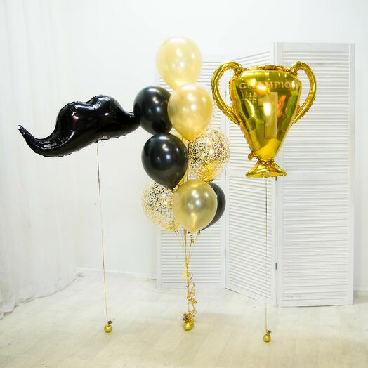 "Copa con bigote"