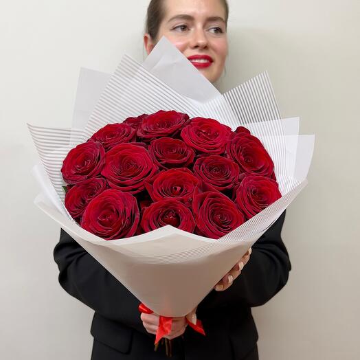 Red roses 15 pcs
