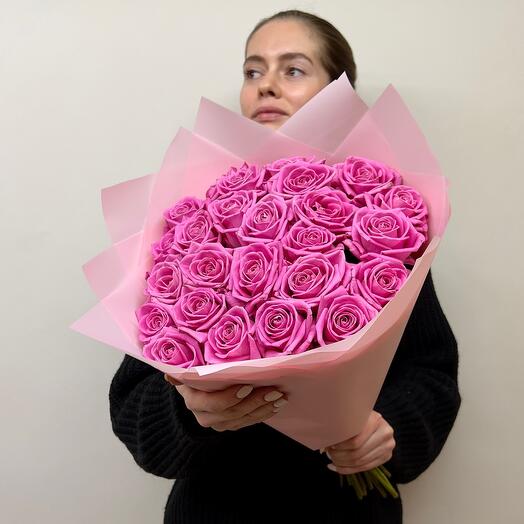 Bouquet of 25 pink roses for your Beloved