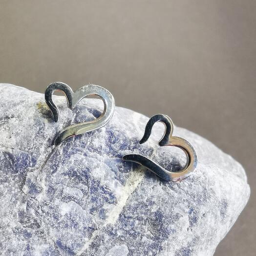 Серьги сердца