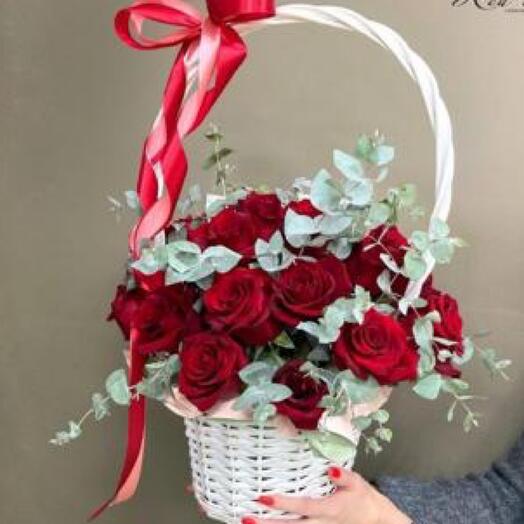 Basket with flowers