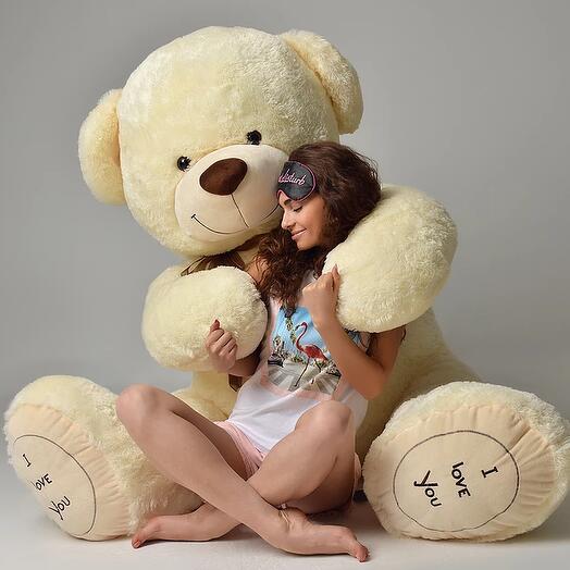 230 см I love you молочный
