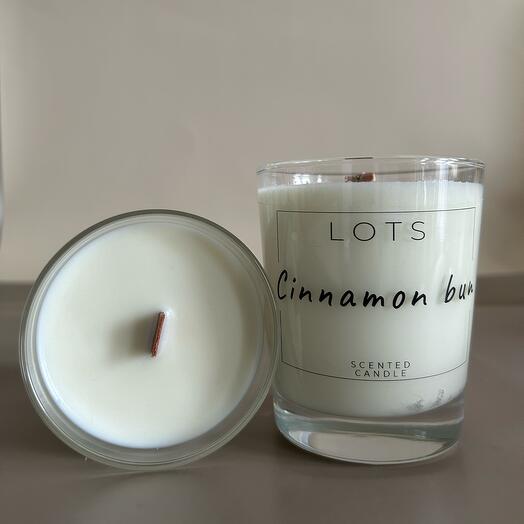 Scented candle "Cinnamon Bun"