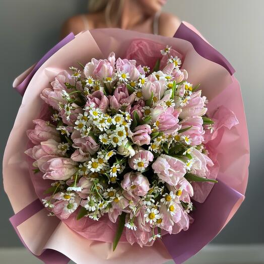 Tulipas e margaridas