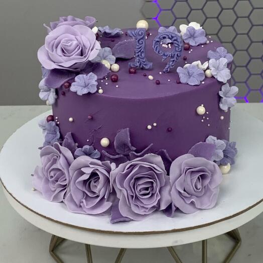 Cake "Lilac fog"
