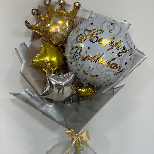 Ramo de bolas de oro