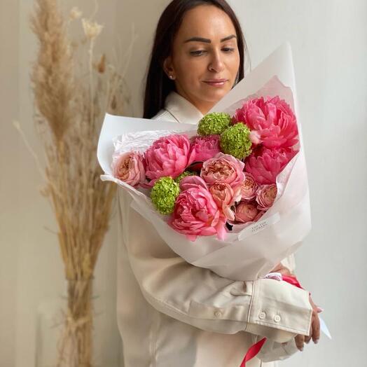 Bouquet with peonies