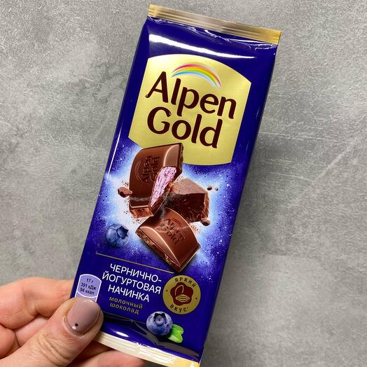 Молочный шоколад «Alpen Gold»