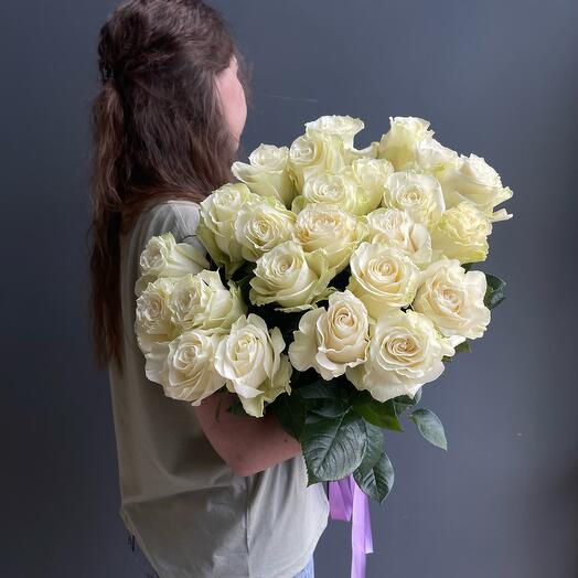 Белая Роза 25шт СФ