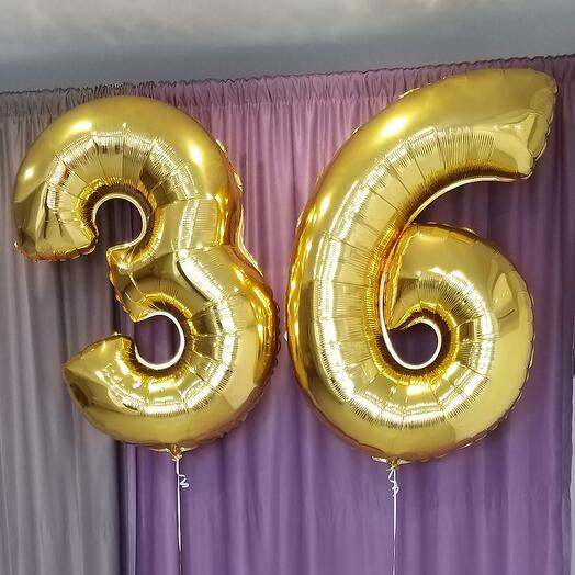 Гелиевые шары "36 лет"
