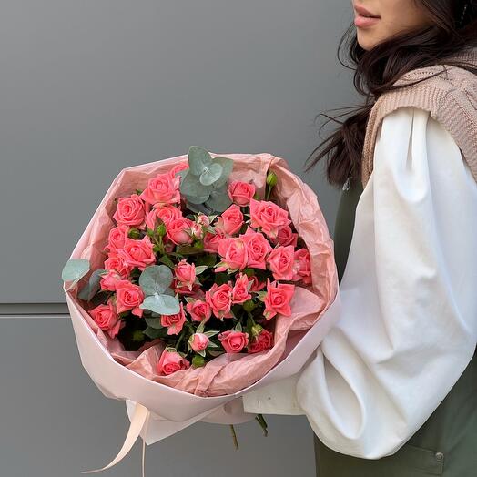 Monobooket con rosal de Barbados: Coral y exuberante