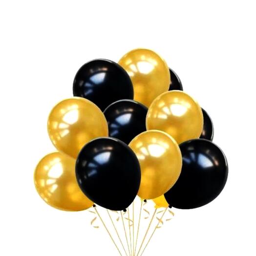 Black   Gold Balloons