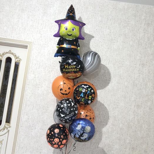 Шарики гелиевые на Хэллоуин Halloween 10 шт