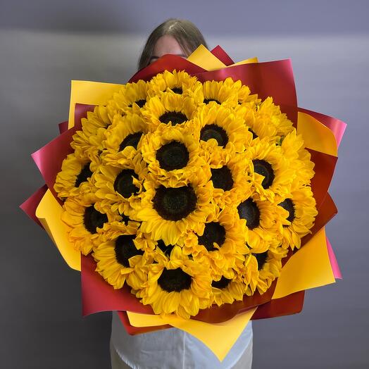 Sunflowers 25 pcs. Bouquet F059 Flowers of the Capital