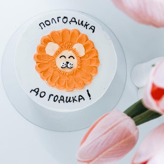 ПП торт с львенком «полгодика до годика» без сахара, без глютена