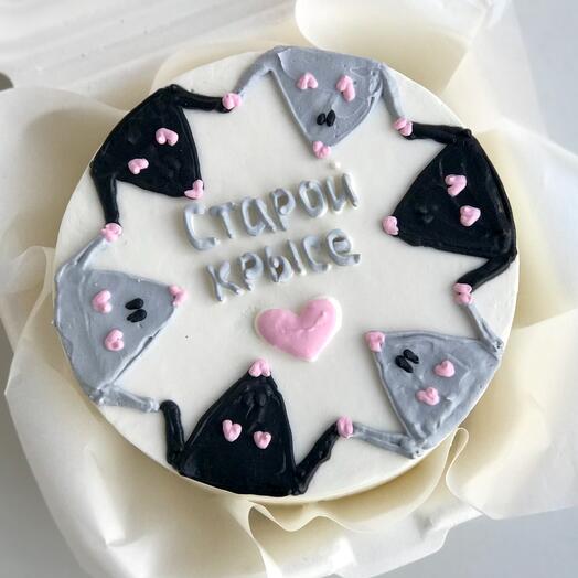 Бенто торт с крысками для подруги