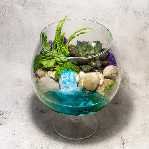 Флорариум. С водопадом. S