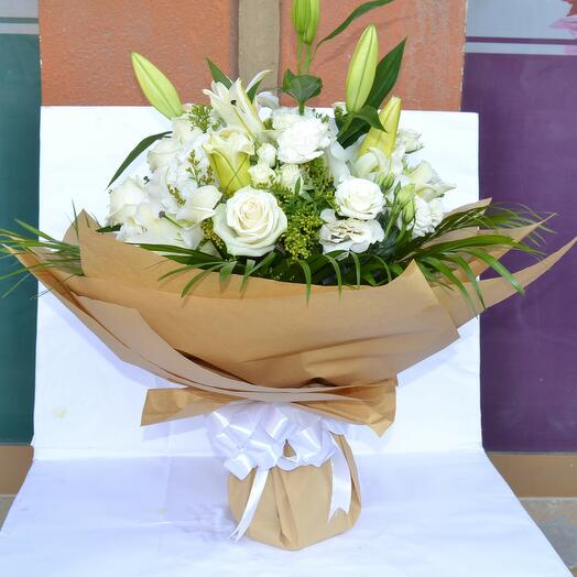 Classic White Flower Bouquet