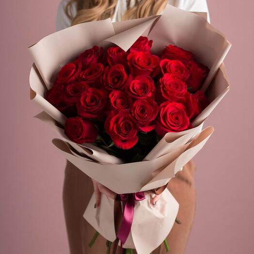 Bouquet of "25 red roses by Red Naomi"