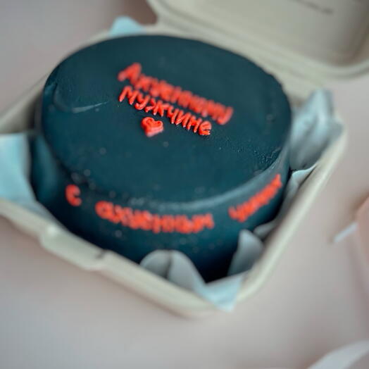 Бенто торт парню 18+ (любая надпись на торте)