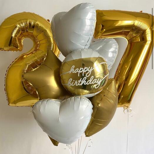 Набор Золотой Happy birthday