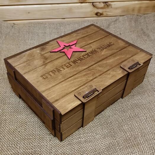 Подарочный бокс "армейский"