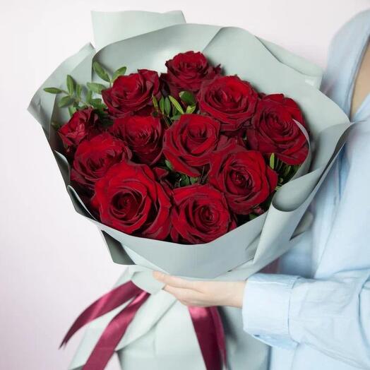 Ramo de 11 rosas rojas Premium