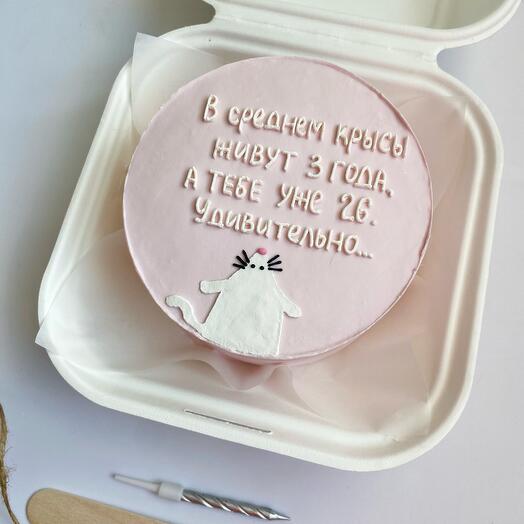 Бенто торт «крыска»
