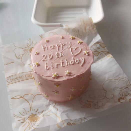 Милый бенто-торт на день рождения (персик в облаке)