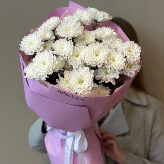 Букет из 5 веток кустовой хризантемы